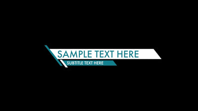 Slanted Lower Third Modern Block Design Variation 6