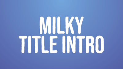Liquid Milk Wavy Title Logo Reveal