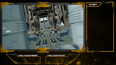 Hard Powerful Gamer Streaming Overlay Collection Set 01