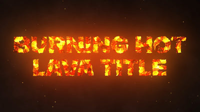 Burning Magam Text Lava Intro Title