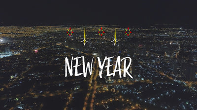 Animated Scribble Intro New Year Fireworks