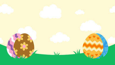 Easter April Colored Painted Eggs Animated Background