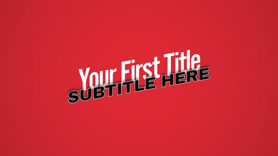 Modern Punchy Kinetic Text Reveal Double Title Intro