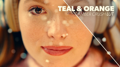 Teal and Orange Amber Crush