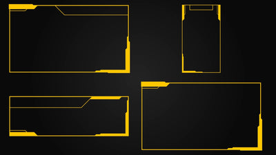 Sci-Fi Border Outline Element Pack 04