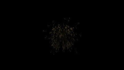 Firework Element Transparant Gold 04