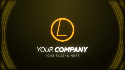 Glowing Rings Ripple Clean Bright Logo Reveal