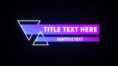 Gaming Neon Glow Epic Bright Gradient Title Reveal