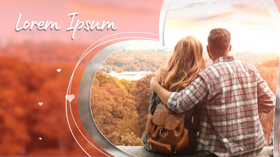 Love Valentine Couple Romantic Hearts Slideshow Wedding 02