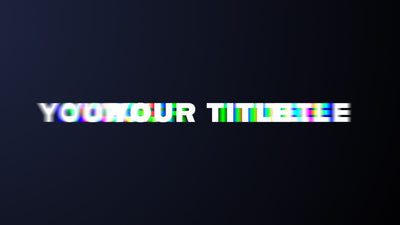 RGB Grow Slide In Title Intro