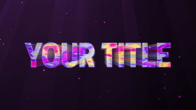 Trippy Color Colorful Title Intro