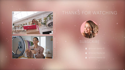 Beauty Glitter Particles Woman Channel Intro Outro Collection Online