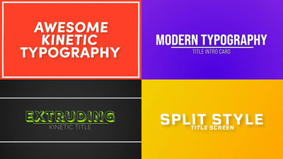 Kinetic Typography Urban Design Modern Noise Collection