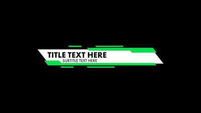 Classic Lower Third Dynamic Slanted Variation 03