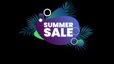 Summer Tropical Promo Stricker Sale Leaves 07