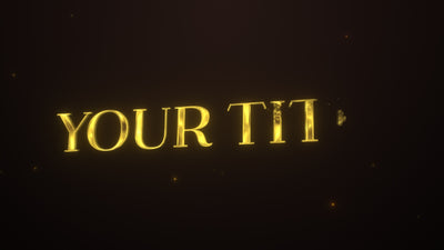 Melting In Gold Elengant Text Title Intro