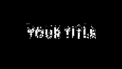 Fallin Pixels Vertical Glitch Slide Title Intro