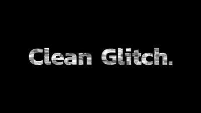 Clean Professional Simple Glitch Text Reveal Intro
