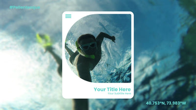 Travel Pop Up Media Highlight Panel Text Page