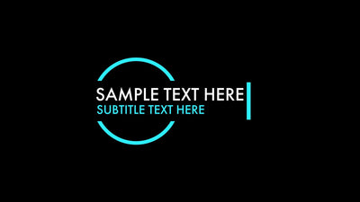 Circle Special Lower Third Animation Variation 2