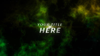 Modern Lens Flare Nebula Space Dust Cosmic Title Intro