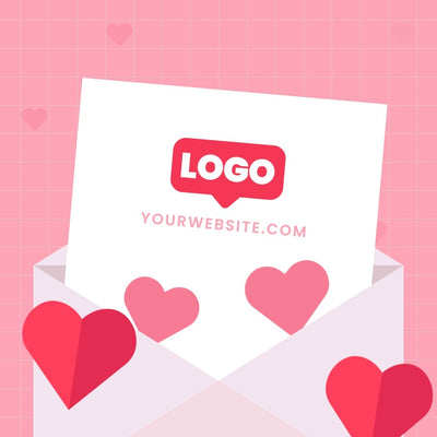 Valentine Love Letter Sale Discount Shop Promotion Envelope