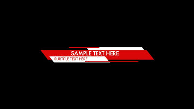 Quick Social Media Lower Third Animation