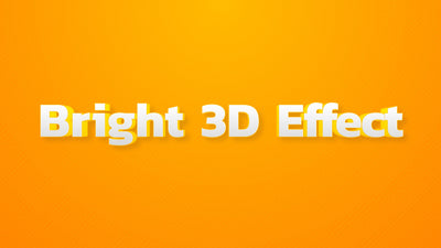Bright 3D Effect Text Playfull Design Title Intro