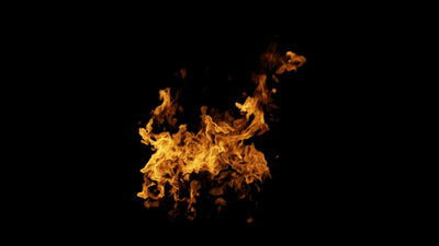 Flame Burning Hot Wall Fire 02