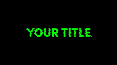 Pixel Grow Text Title Intro