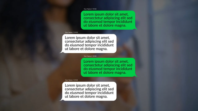 Text Bubble Phone Message Send Receive SMS Chat Pop Ups