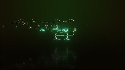 Multi Color Bright Glowing Glitch Strobe Modern Logo Text Intro