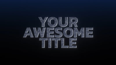 Cinematic Grunge Textured 3 Line Text Title Intro