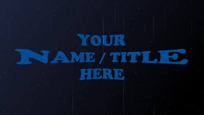 Cartoon Grunge Distorted Title Intro