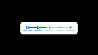 Steps Infographic Number Topic 5 Pointers Line