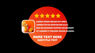 Gradient Modern Review Testimonial Infographic Animated Panel
