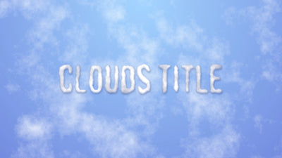Cloudy Fog Text Clouds Sky Title Intro Animation