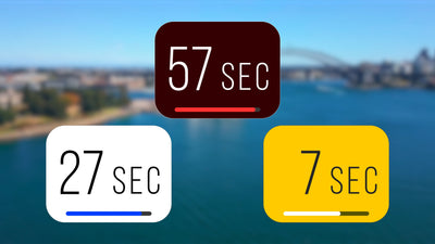 Countdown Rectangle Timer Bar 60 Seconds Infographic 02