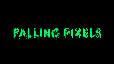 Fallin Pixels Vertical Glitch Slide Title Intro