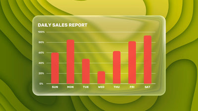 Glass Panel Modern Clear Car Chart Infographic