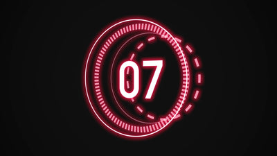 Futuristic HUD Circle Countdown Sideways Loading Logo Reveal