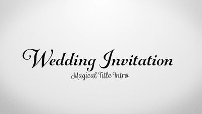 Handwritten Wedding Note Invitation Title Intro