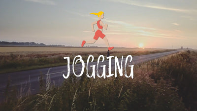 Jogging Animated Running Girl Scribble Title Lower Third