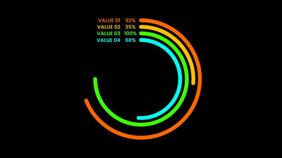 Infographic Value Chart Graph Bar Animated 09