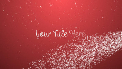 Holidays Snow Falling Christmas Title Intro