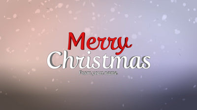 Soft Colors Holidays Merry Christmas Wish Card
