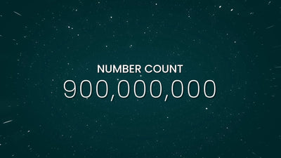 Number Counter Amount Money Numbers Modern Stars
