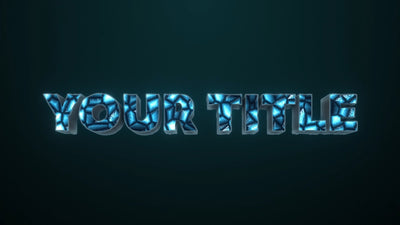 Diamond Gemstone Shiny Text Title Intro