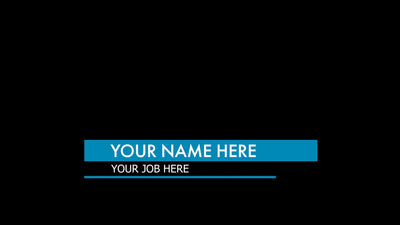 Double Bar Lower Third Pop Up Title