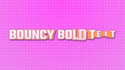 Cartoon Bouncy Text Fun Outlined Title Intro